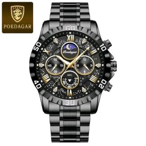 POEDAGAR 973 Luxury Watch for Man Quartz Sports Men Watch