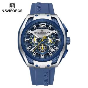 NAVIFORCE NF8063 Men’s Quartz Chronograph Watch Color : BE/W/BE