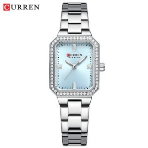 CURREN 9102 Stainless Steel Women’s Watches for –Silver & Fest