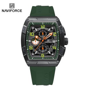 Naviforce 8052T –Green Chronograph Silicone Band Quartz