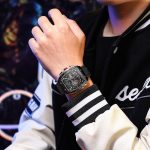 CURREN 8442 Multi-function Chronograph Men Watch Silicone Band Sports Quartz Watches-Rose Gold & Black - Image 6