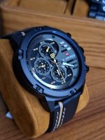 An infographic detailing the product features of the Naviforce 9110 watch,