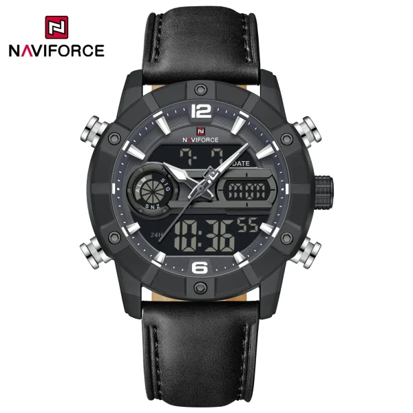 Naviforce 9263 - Bllack gray Watch Price in Bangladesh
