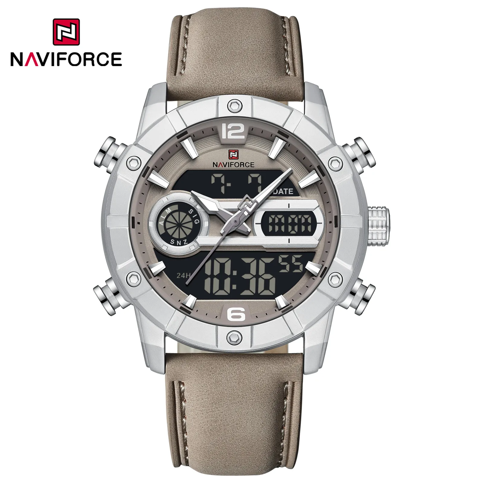 Naviforce 9263 gray Naviforce 9263 - Silver gray Watch Price in Bangladesh