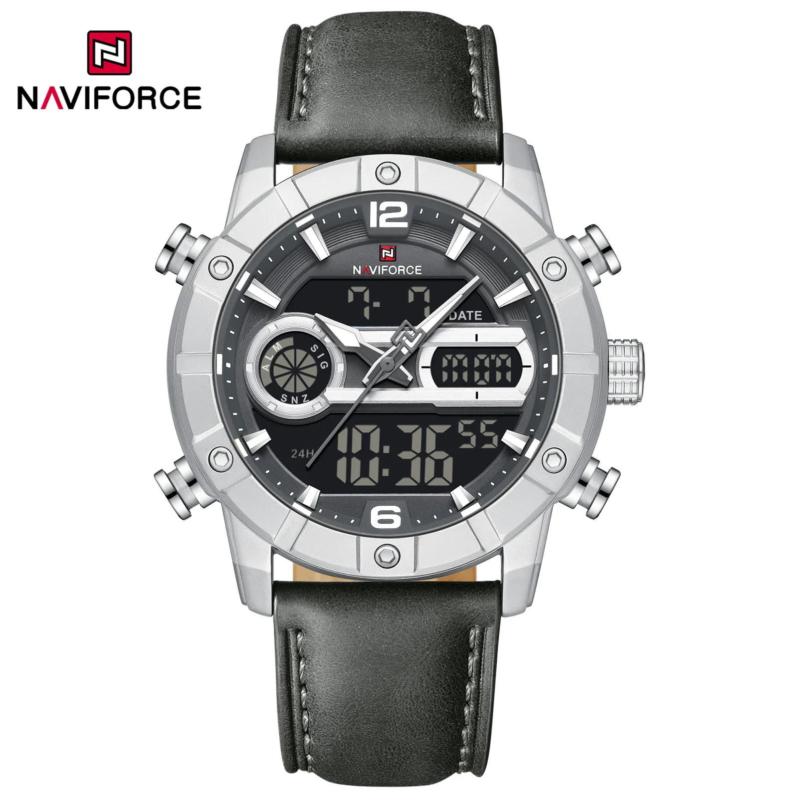 Naviforce 9263 silver gray Naviforce 9263 - gray Watch Price in Bangladesh