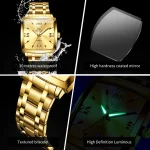 Olevs 2969 Steelness steel Men's Watch For- Gold - Image 2