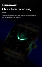 Olevs 2969 Steelness steel Men's Watch For- Black - Image 3