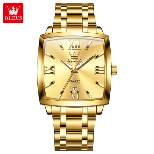 OLEVS-2969-Mens-Retro-Square-Quartz-gold