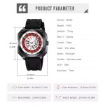SKMEI 9379 Rotating Poker Dial Silicone Wrist Watches Quartz Waterproof Men Watch color : Black - Image 2